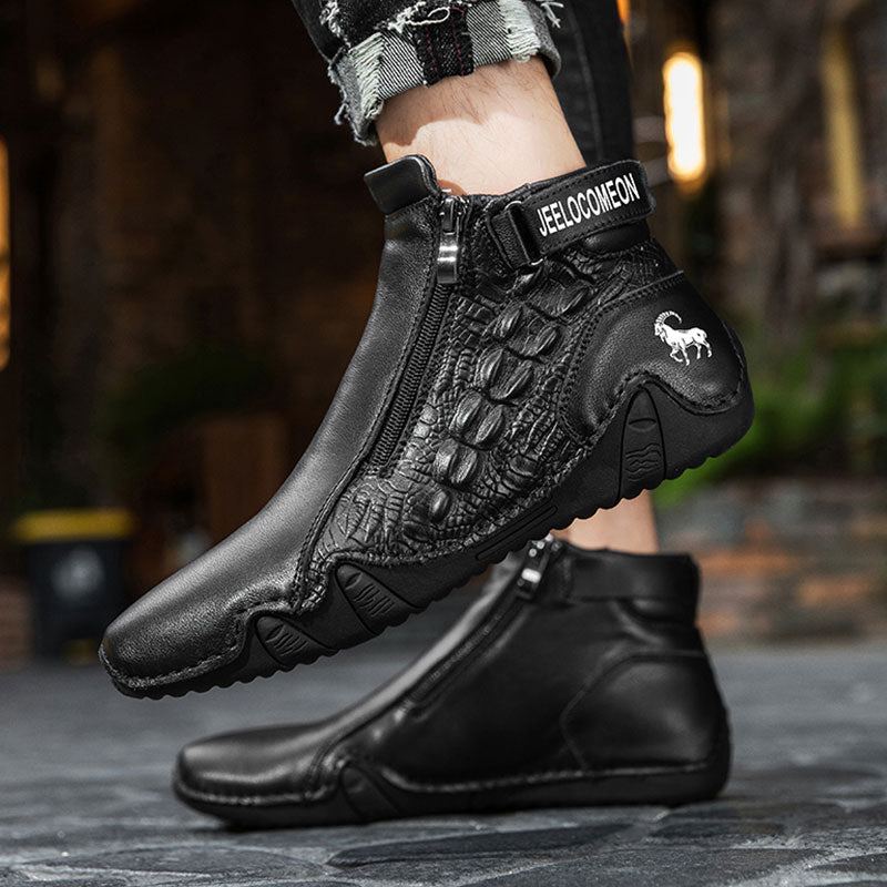 Dbeck® Crocodile: Versatile Waterproof Boots for Men | Dbeck Shoes
